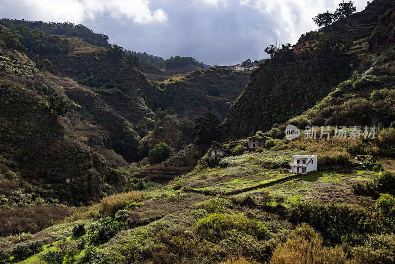 格兰卡纳利亚的Barranco de Azuaje景观